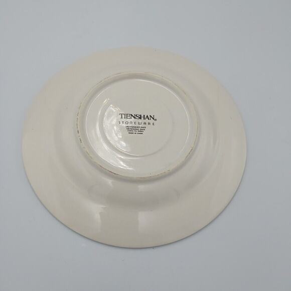 Tienshan Stoneware white & Blue Saucer from the Fantasy Unicorn Set VTG - Picture 2 of 2